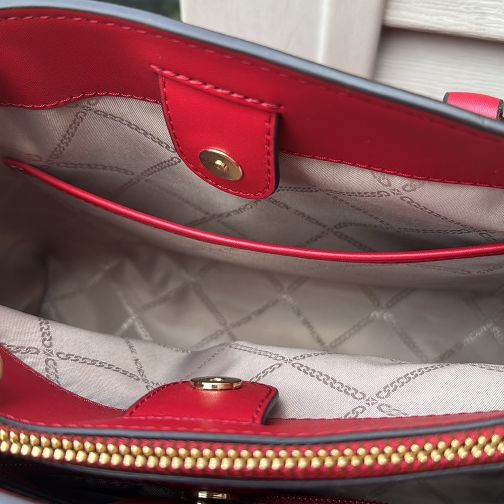 Michael Kors Red satchel NWOT - Picture 7 of 10